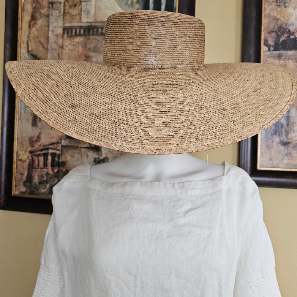 Lack of Color Hat, 100% Palm Leaf. Made in Mexico, Size L/XL, Ultra wide - Picture 4 of 12